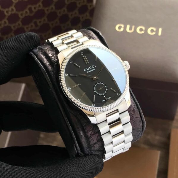 Gucci G-Timeless 40mm Silver Black Dial Automatic Mens Watch