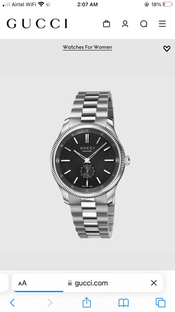 Gucci G-Timeless 40mm Silver Black Dial Automatic Mens Watch - Image 2