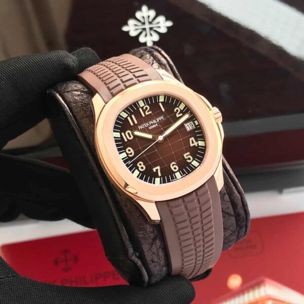 Patek Philippe Aquanaut 5167R Rosegold Brown Dial Swiss ETA Automatic Mens Watch