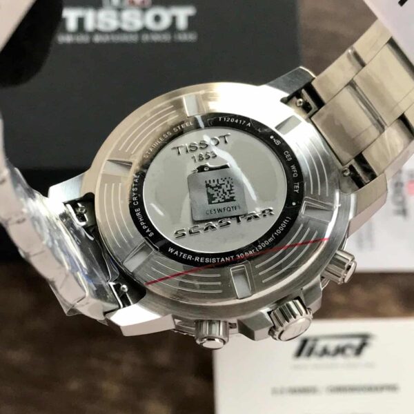 Tissot Seastar 1000 Chronograph Burgundy Dial Stainless Steel Chain Quartz Movement Men’s Watch - Image 7