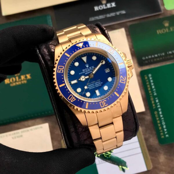 Rolex Deepsea Premiums 43 Gold Blue Dial Automatic Mens Watch - Image 6