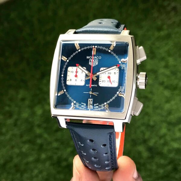 Tag Heuer Monaco Limited Edition Blue Japanese Mens Watch - Image 4