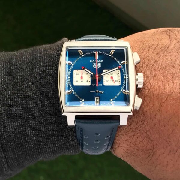 Tag Heuer Monaco Limited Edition Blue Japanese Mens Watch - Image 6