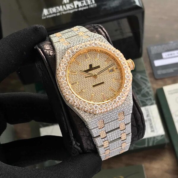 Audemars Piguet Royal Oak OffShore Ice Out Full Diamond Body Swiss ETA Automatic Mens Watch