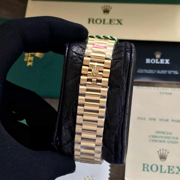 Rolex Day Date 40 Gold Tone White Dial Swiss ETA Automatic Mens Watch - Image 5