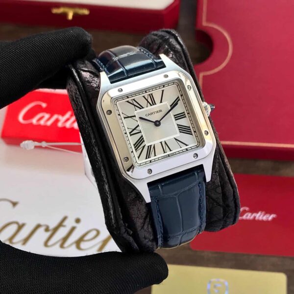 Cartier Santos Dumont Premium Silver White Dial Unisex Watch