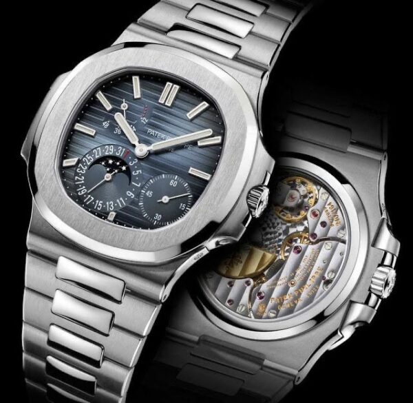 Patek Philippe Nautilus Moon Phase 5712 Swiss ETA Automatic Mens Watch - Image 2