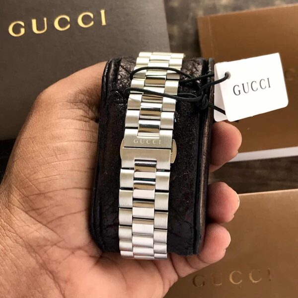 Gucci G-Timeless 40mm Silver Black Dial Automatic Mens Watch - Image 6