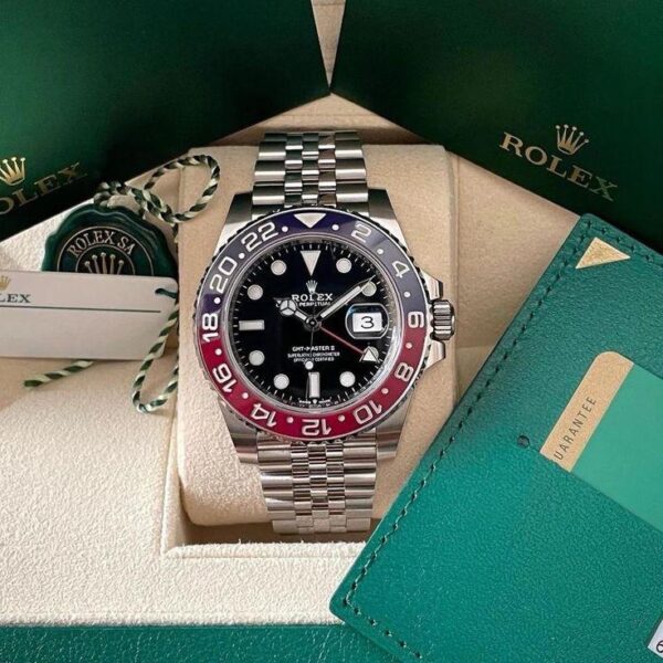 Rolex GMT Master || Pepsi Edition Swiss ETA Automatic Mens Watch - Image 16