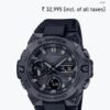 Casio Gshock B-400 Round Full Black Mens Watch - Image 4