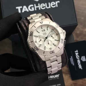 TAG Heuer Aquaracer Professional 200 Date Chronograph’s White Dial Mens Watch