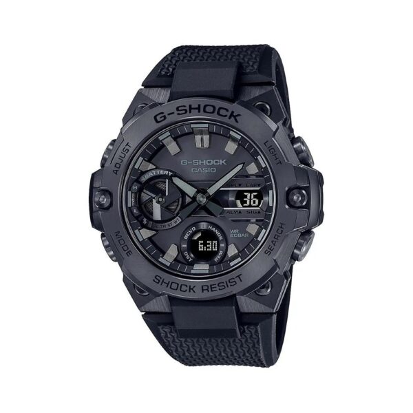 Casio Gshock B-400 Round Full Black Mens Watch - Image 2