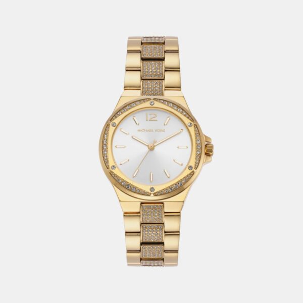 Michael Kors MK7361 Gold White Analog Stainless Steel Women's Watch - Image 2