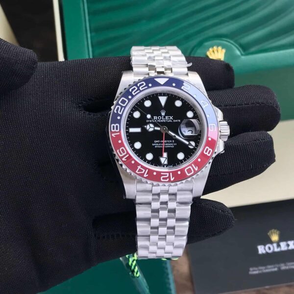 Rolex GMT Master || Pepsi Edition Swiss ETA Automatic Mens Watch - Image 8