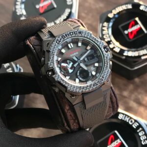 Casio Gshock B-400 Round Full Black Mens Watch