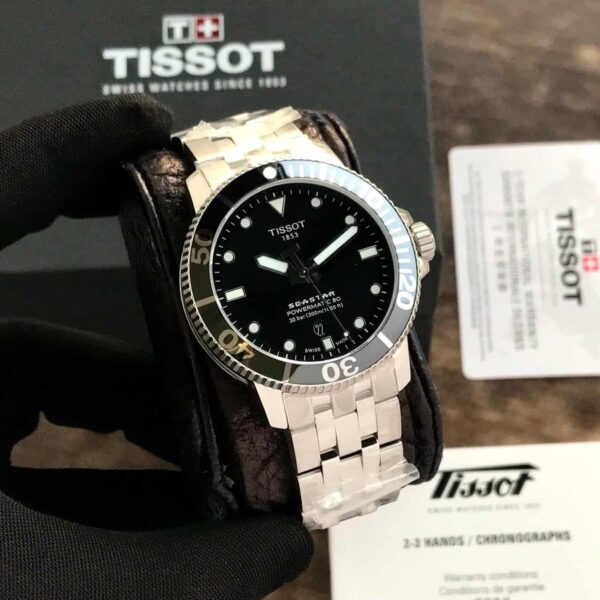 Tissot Seastat Poweromatic 80 Silver Black Dial Automatic Men’s Watch