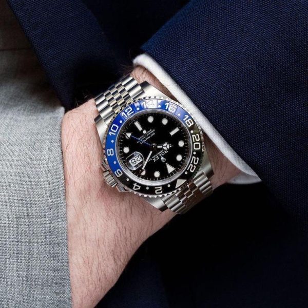 Rolex GMT Master || Batman Edition Swiss ETA Mens Watch - Image 14