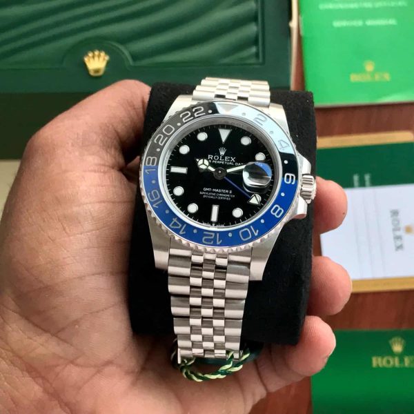 Rolex GMT Master || Batman Edition Swiss ETA Mens Watch - Image 5