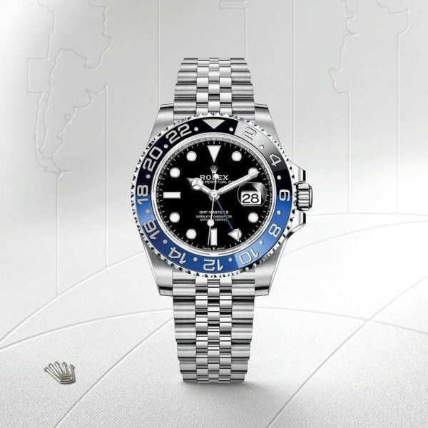 Rolex GMT Master || Batman Edition Swiss ETA Mens Watch - Image 2