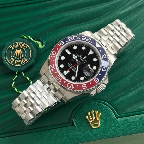 Rolex GMT Master || Pepsi Edition Swiss ETA Automatic Mens Watch - Image 5