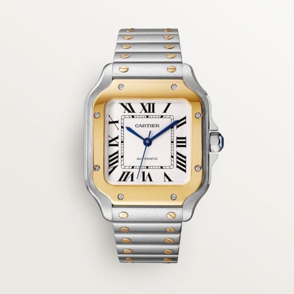 Cartier Santos De Japanese Pure Two Tone Automatic Mens Watch - Image 2