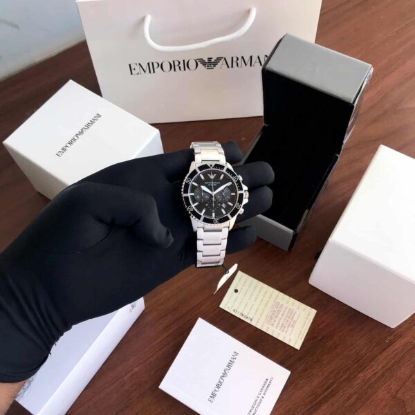 Emporio Armani AR11360 Chronograph’s Black Dial Mens Watch - Image 7