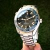 Omega Seamastar Planet Ocean japanese GMT Silver Blue Dial Automatic Mens Watch - Image 3