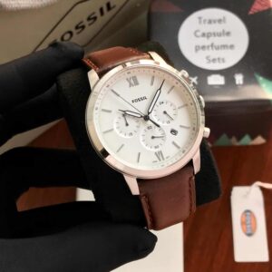 Buy Fossil Neutra FS5380 Silver Brown Belt Analogue Men Watch
