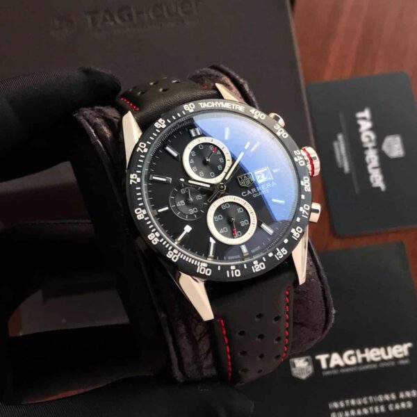 Tag Heuer Calibre 16 Black Dial Chronograph’s Men’s Watch - Image 5