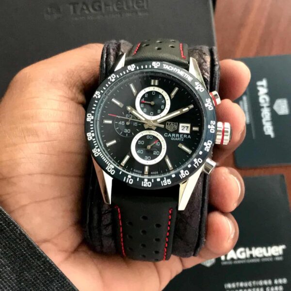 Tag Heuer Calibre 16 Black Dial Chronograph’s Men’s Watch