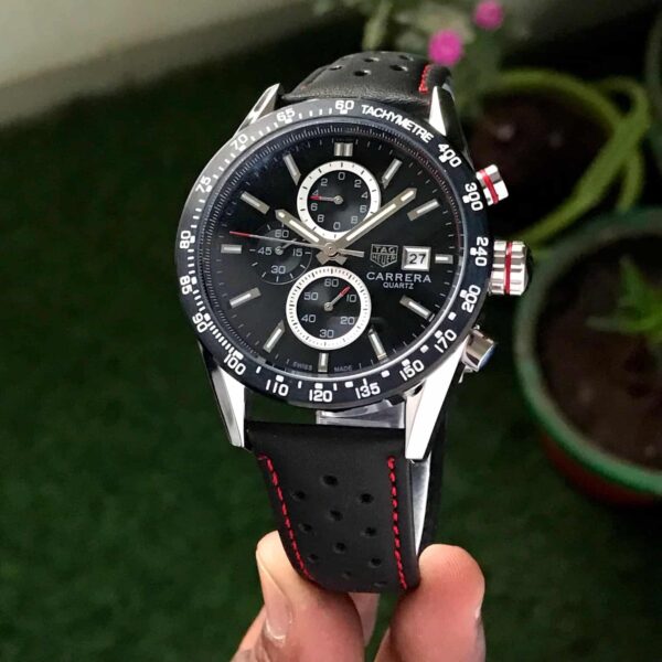 Tag Heuer Calibre 16 Black Dial Chronograph’s Men’s Watch - Image 3