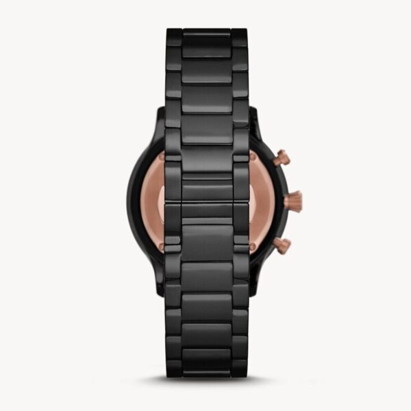 Emporio Armani AR70002 Full Black Ceramic Japanese Mens Watch - Image 5