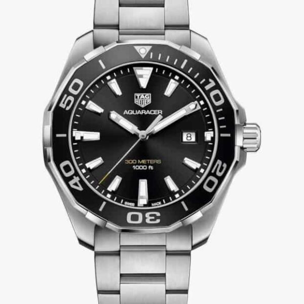 Tag Heuer Aquaracer 300M Quartz Black Dial Mens Watch - Image 2