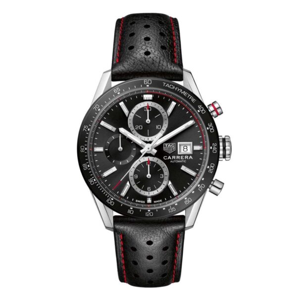 Tag Heuer Calibre 16 Black Dial Chronograph’s Men’s Watch - Image 2