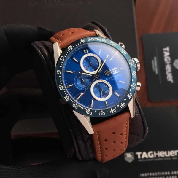 Tag Heuer Calibre 16 Blue Dial Chronograph’s Men’s Watch - Image 3