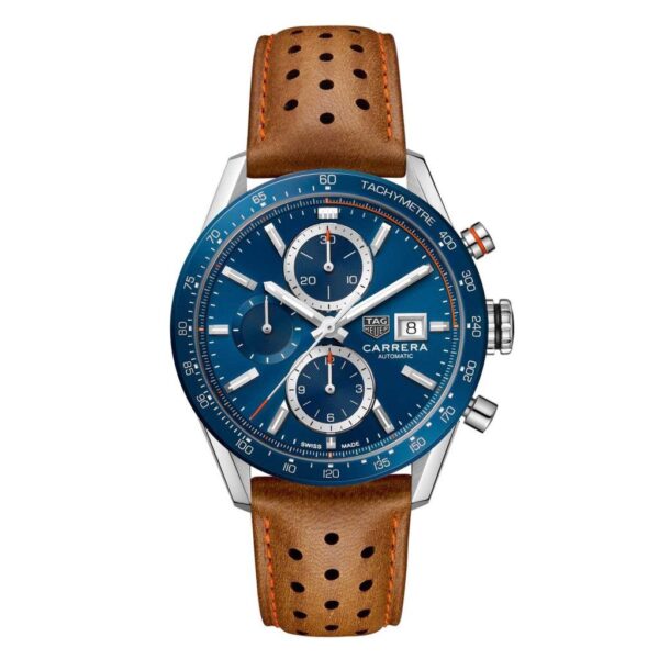 Tag Heuer Calibre 16 Blue Dial Chronograph’s Men’s Watch - Image 2