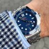 Omega Seamaster Co-Axial Master Chronometer Stainless Steel Blue Dial Automatic Mens Watch - Image 4