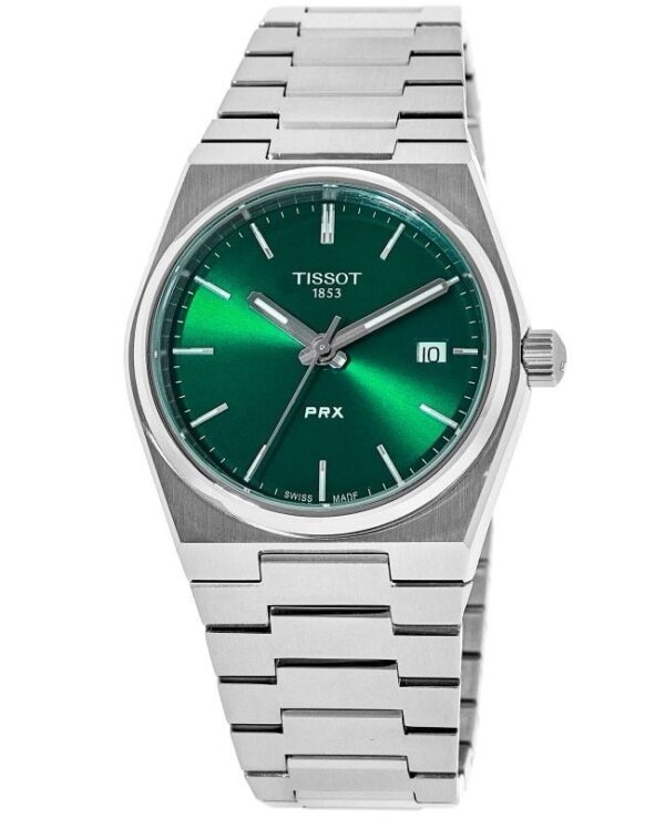 Tissot PRX Stainless Steel Blue Dial Japanese Mens Watch - Image 2