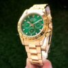 Rolex Cosmograph Daytona Gold & Green Dial Japanese Automatic Mens Watch - Image 3