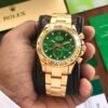 Rolex Cosmograph Daytona Gold & Green Dial Japanese Automatic Mens Watch - Image 5