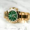 Rolex Cosmograph Daytona Gold & Green Dial Japanese Automatic Mens Watch - Image 4