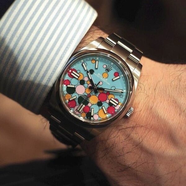 Rolex Perpetual Oyster Bubbles Japanese Automatic Mens Watch - Image 6