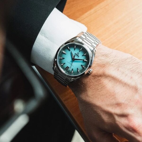 Omega Seamaster Aqua Terra Turquoise Dial Automatic Mens Watch - Image 8