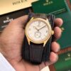 Rolex Perpetual 1908 Gold & White Dial Swiss ETA Movement Machinery Mens Watch - Image 4