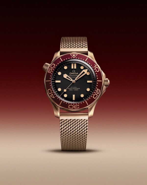 Omega Seamaster Diver 300M Bronze Gold Automatic Mens Watch - Image 2
