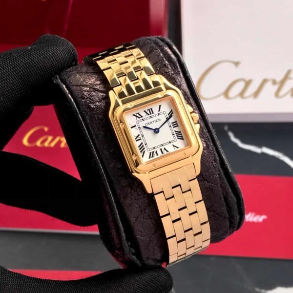 Cartier Panthere De Cartier Gold White Dial Japanese Quartz Women’s Watch