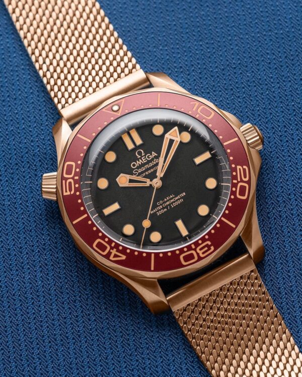 Omega Seamaster Diver 300M Bronze Gold Automatic Mens Watch - Image 3