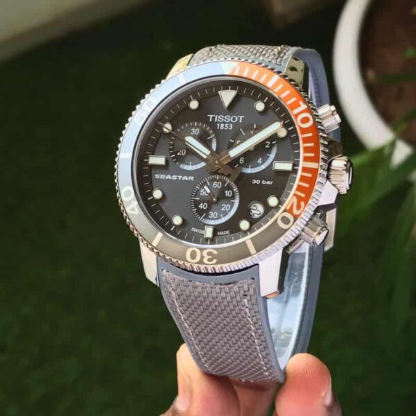 Tissot Seastar 1000 Chronograph Grey Dial Mens Watch - Image 3