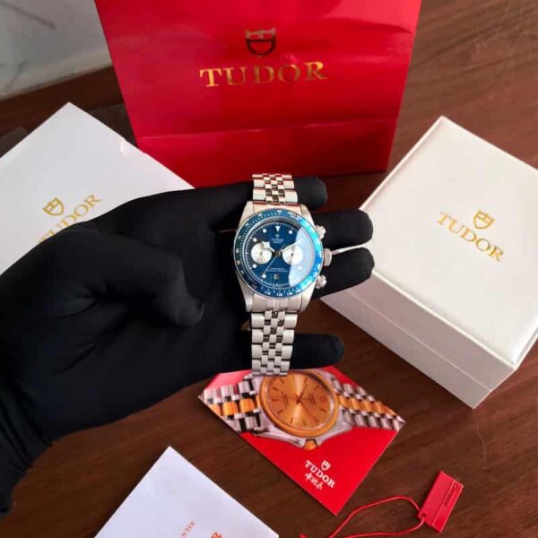 Tudor Black Bay Chrono Blue Dial Boutique Edition men’s Watch . - Image 11