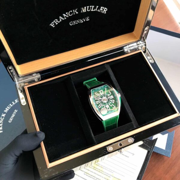 Franck Muller Vanguard V45 Steel Green Swiss ETA Automatic Mens Watch - Image 7